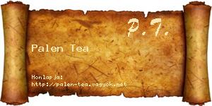 Palen Tea névjegykártya